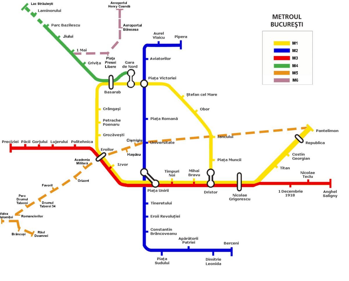 metro hartë bukuresht rumani