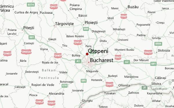 otopeni aeroporti hartë