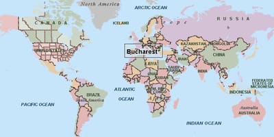 Harta e bukureshtit botë 