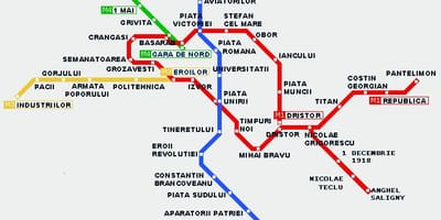Treni hartë bukuresht